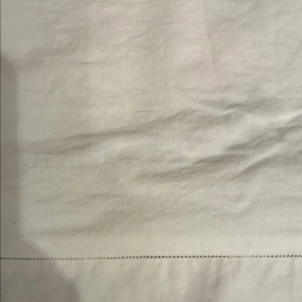 Embroidered White Pillowcase